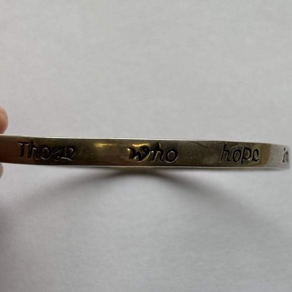 Sterling Bangle Isiah 40:31 #4442 - Picture 3 of 7